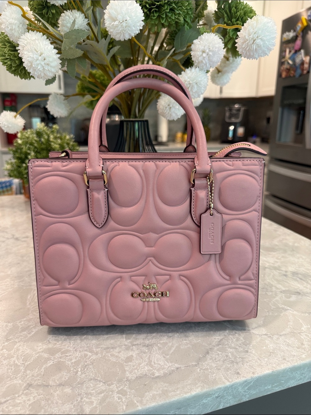 Coach Maggie Small Tote Bag in Pink Petal